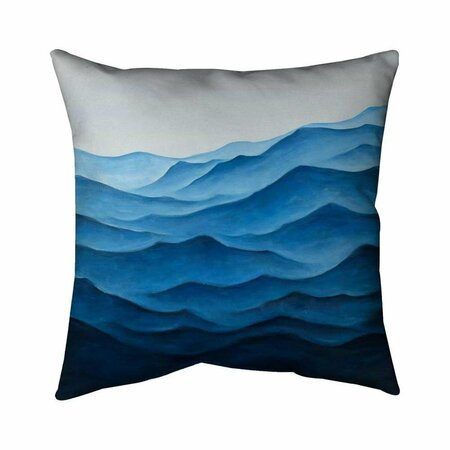 FONDO 26 x 26 in. Blue Ocean-Double Sided Print Indoor Pillow FO2775187